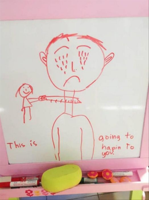 Funny And Horrifying Children’s Drawings (16 pics)