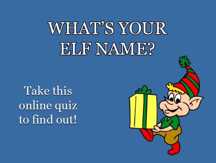 What s Your Elf Name 3 Pics 