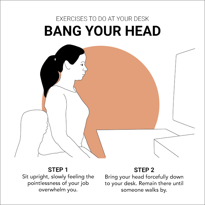 Best Exercises to Do at Your Desk (12 pics)