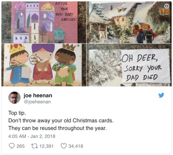 How To Use Old Holiday Cards (14 pics)