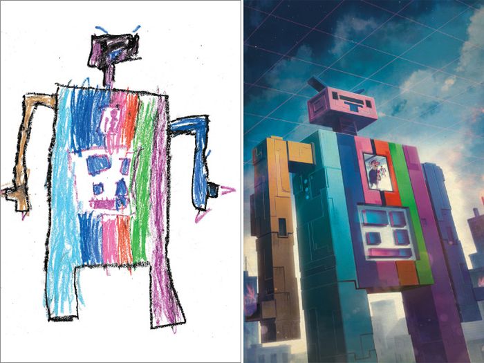 Kids’ Monster Doodles Recreated by Professional Artists (15 pics)