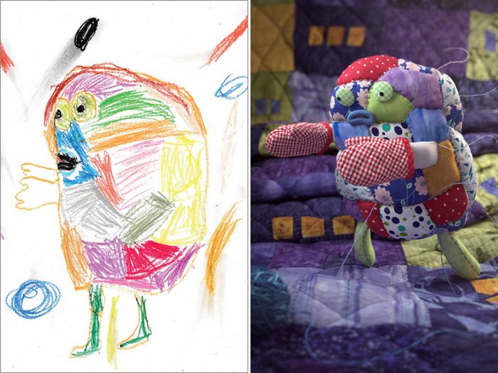 Kids’ Monster Doodles Recreated by Professional Artists (15 pics)