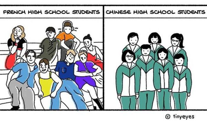 Chinese Comic Artist Shows How Chinese Culture Really Looks Like In Comparison To Western Culture (36 pics)