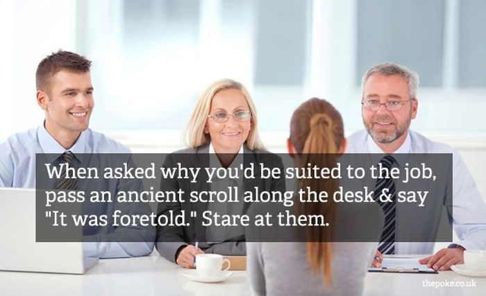 Really Bad Interview Advices (20 pics)