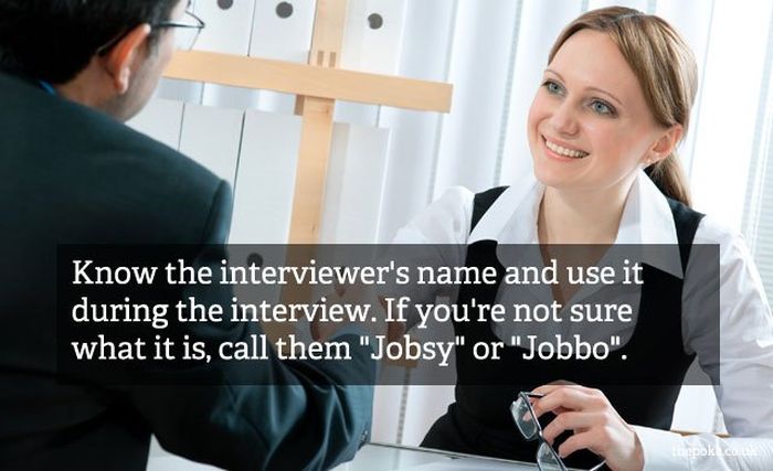 Really Bad Interview Advices (20 pics)