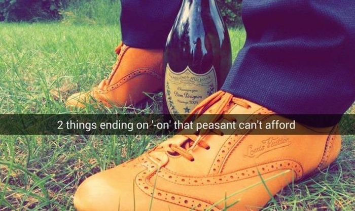 Snapchats From The Secret Lives of Rich Kids (24 pics)