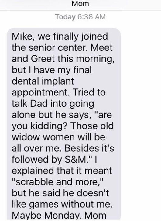 Texts From Mike Rowe’s Mom (17 pics)