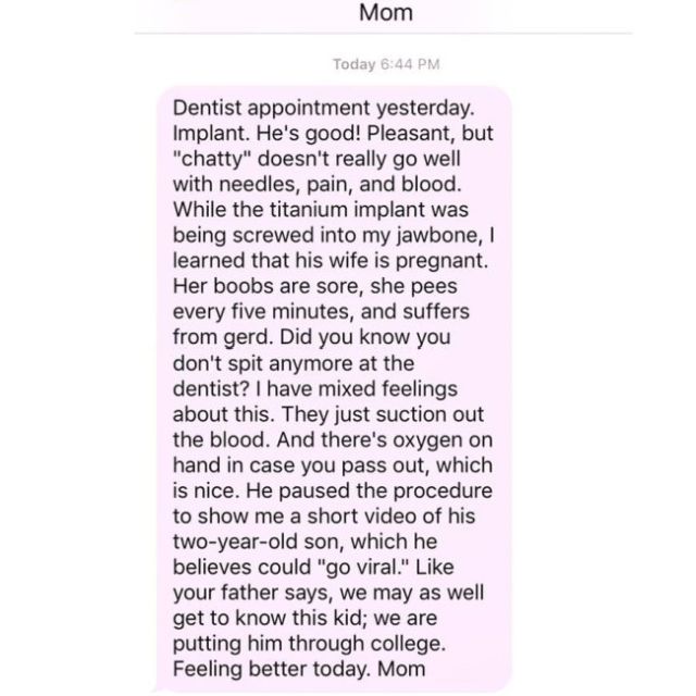 Texts From Mike Rowe’s Mom (17 pics)