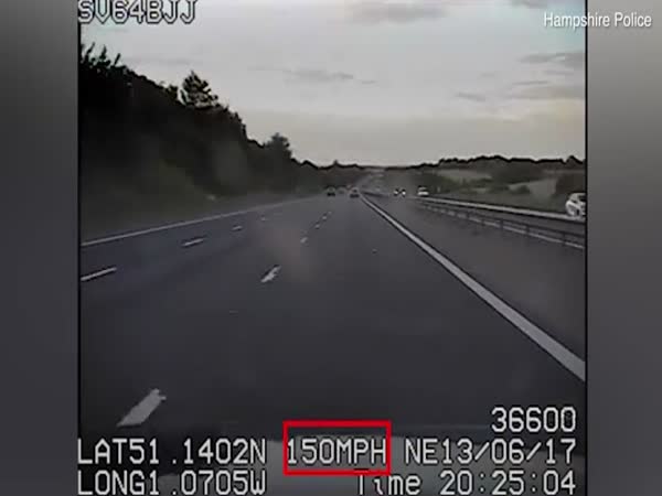 Speeding 62-Year-Old Driver Hits 155mph On M3 Motorway