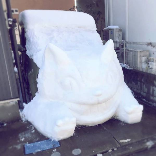 Snow Sculptures In Tokyo (40 pics)