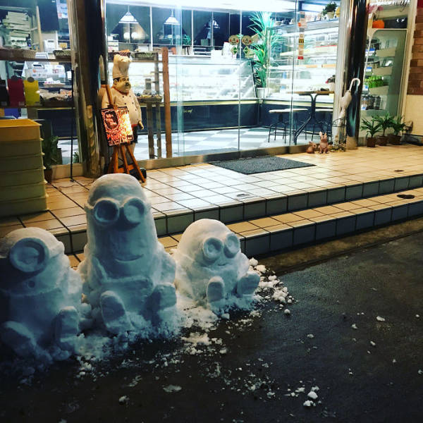 Snow Sculptures In Tokyo (40 pics)