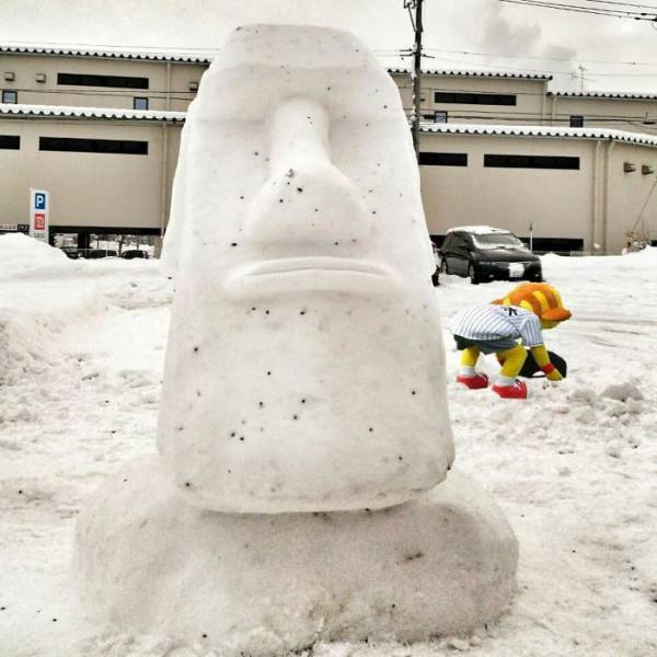 Snow Sculptures In Tokyo (40 pics)