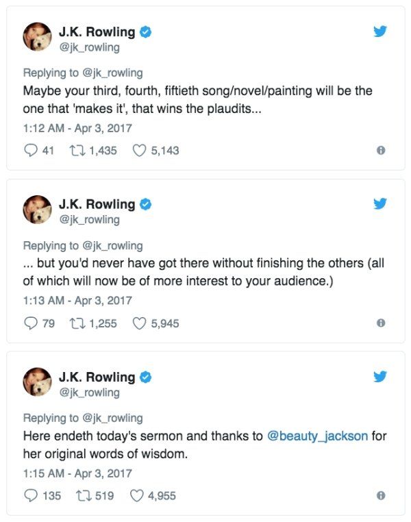 Advice From J.K. Rowling (11 pics)