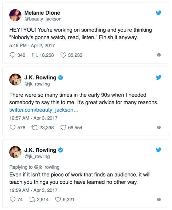 Advice From J.K. Rowling (11 pics)