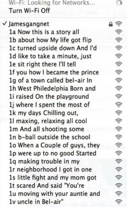 Creative Wi-Fi Names (33 pics)
