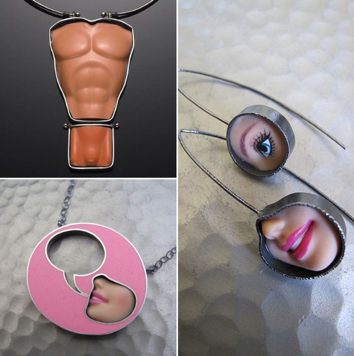 Jewelry Made From Barbie Doll Parts (19 pics)