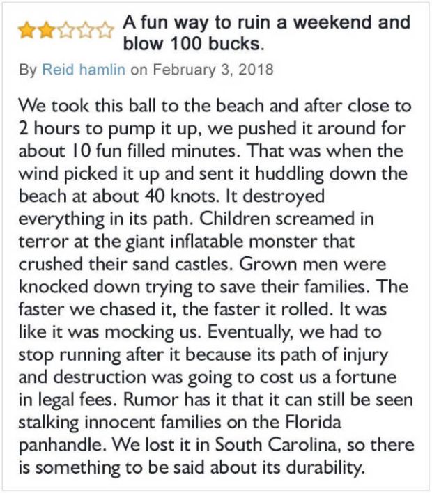 Funny Beach Ball Amazon Review (5 pics)