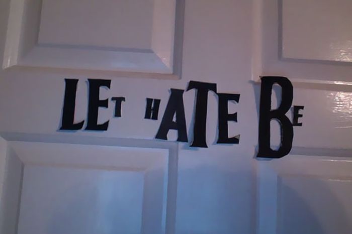 Girl Keeps Rearranging ‘The Beatles’ Letters On Her Sister's Door (10 pics)