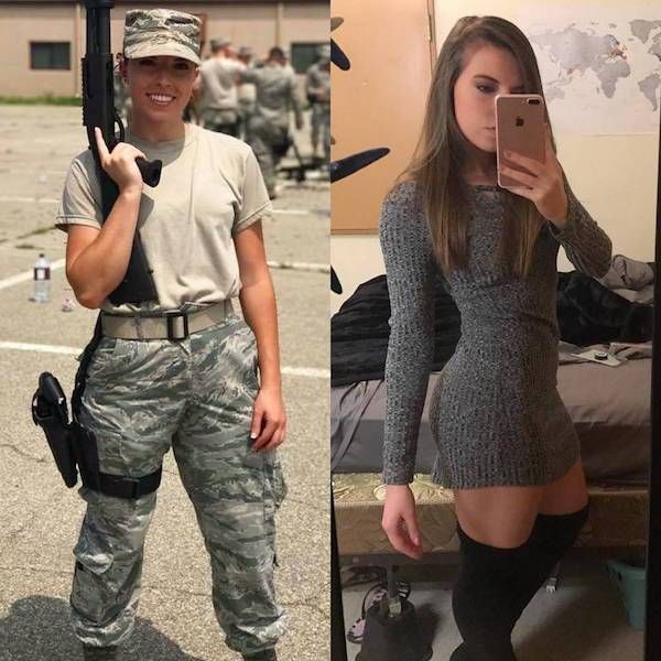 Women In And Out Of Uniform (23 pics)