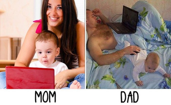 Moms Vs Dads As Parents (20 pics)