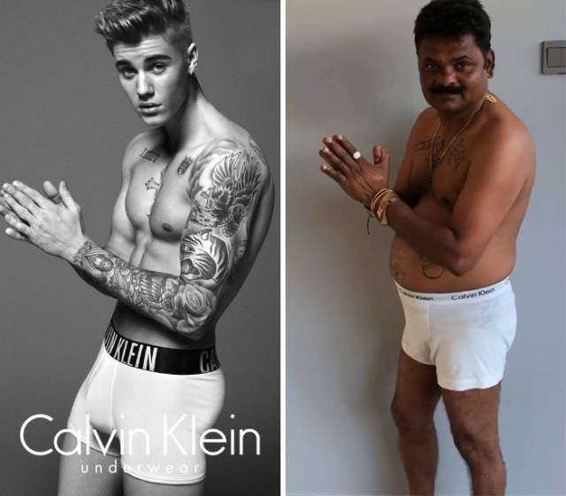 Indian Guy Recreates Celebrity Photos (12 pics)