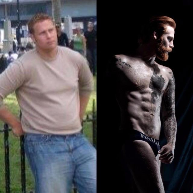 The Difference The Ginger Beard And Losing Weight Makes (5 pics)