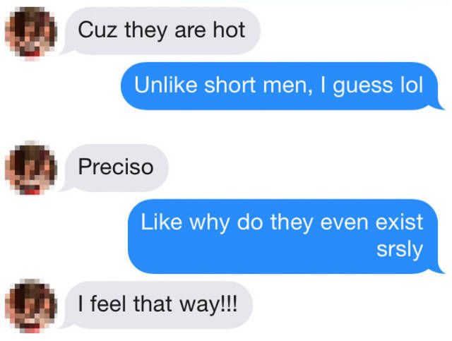 Girl Gets Perfectly Baited About Height Preferences On Tinder (10 pics)