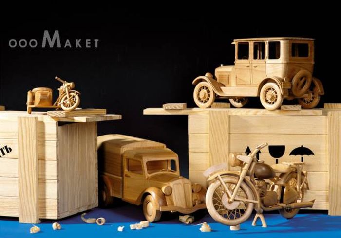 Unique Wooden Models From Russia Which Only Exist In One Copy Each (30 pics)