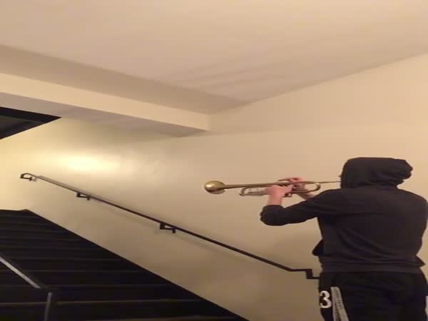 The Force Theme - Star Wars - Stairwell With Awesome Reverb