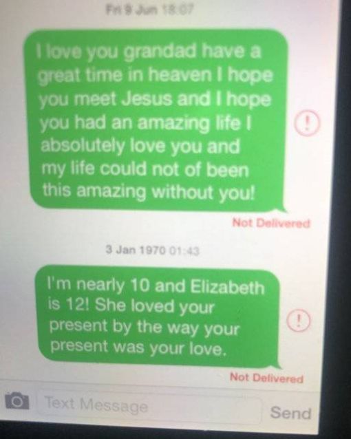 Dad Found Out His Little Daughter Was Still Messaging Her Late Grandpa (6 pics)