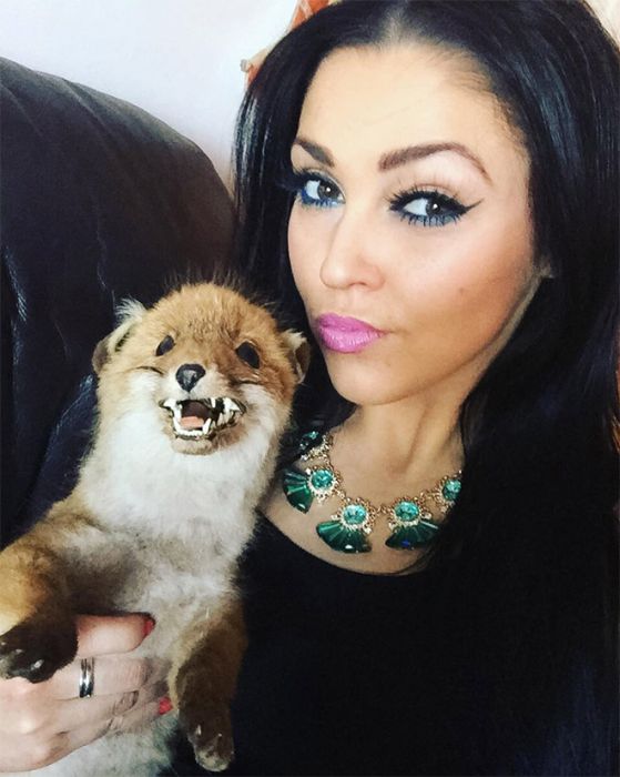 This Woman Takes Her Taxidermy Fox Everywhere She Goes (15 pics)