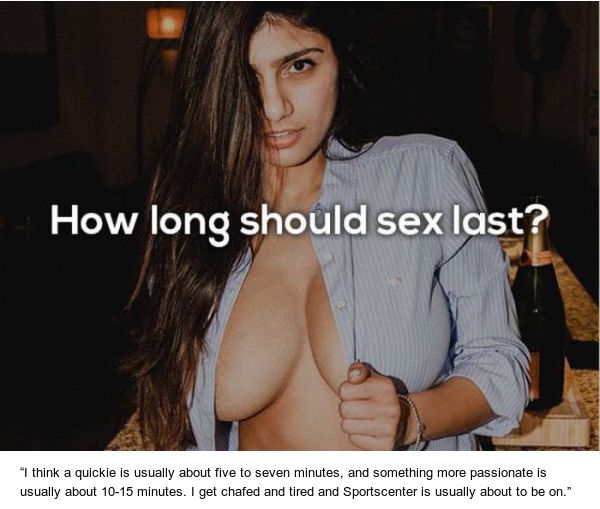 Mia Khalifa Answers Questions About Sex (7 pics)