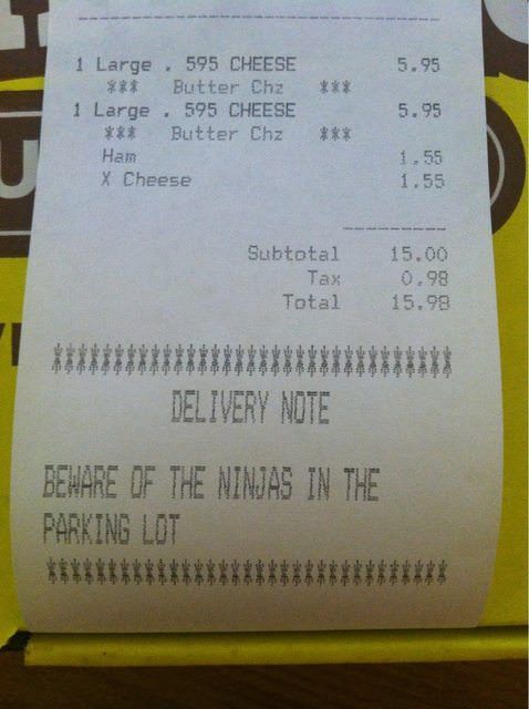 Funny Receipt Notes (14 pics)