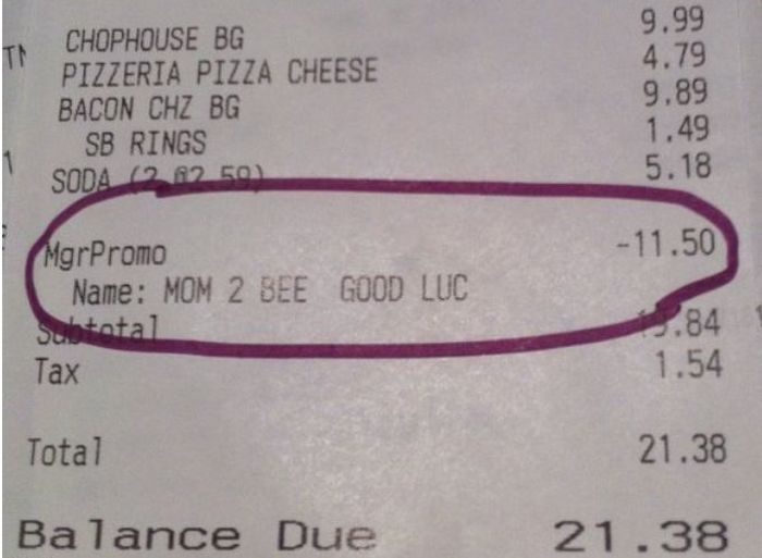 Funny Receipt Notes (14 pics)