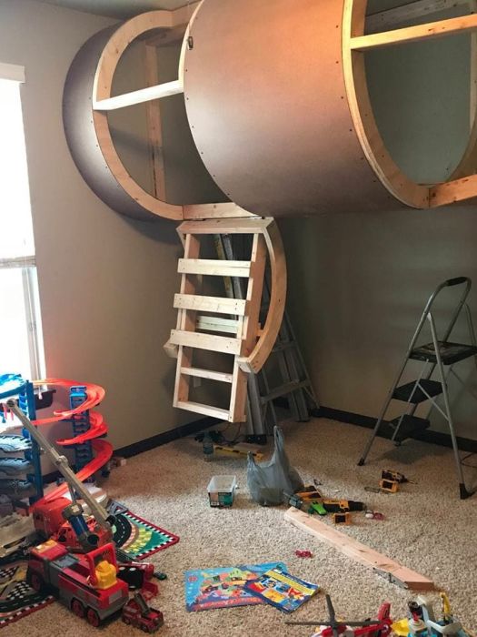 The Child Didn't Want To sleep In His Own Bed, Here Is A Solution (10 pics)