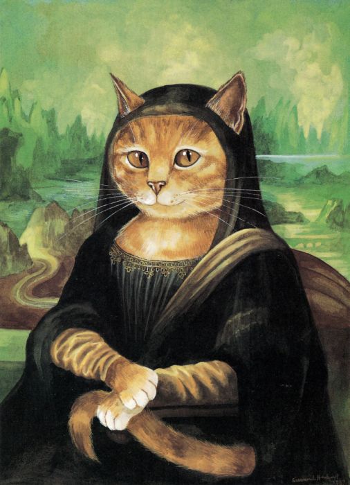 Famous Paintings Recreated With Cats (16 pics)