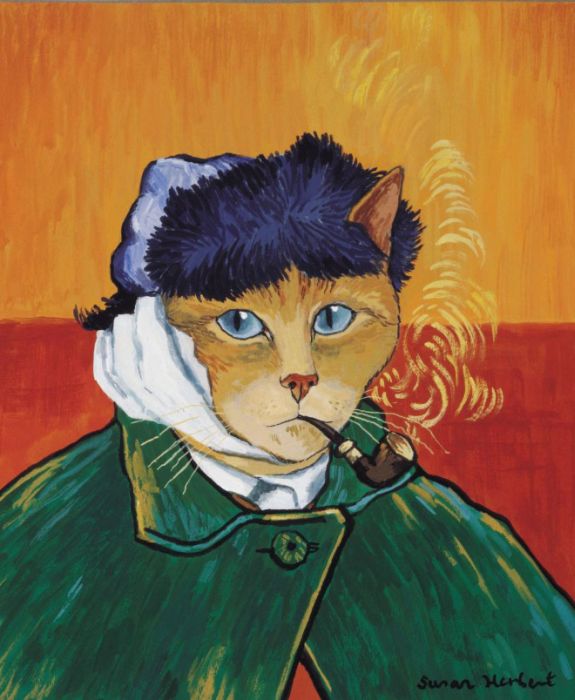 Famous Paintings Recreated With Cats (16 pics)