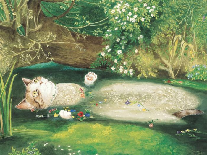 Famous Paintings Recreated With Cats (16 pics)