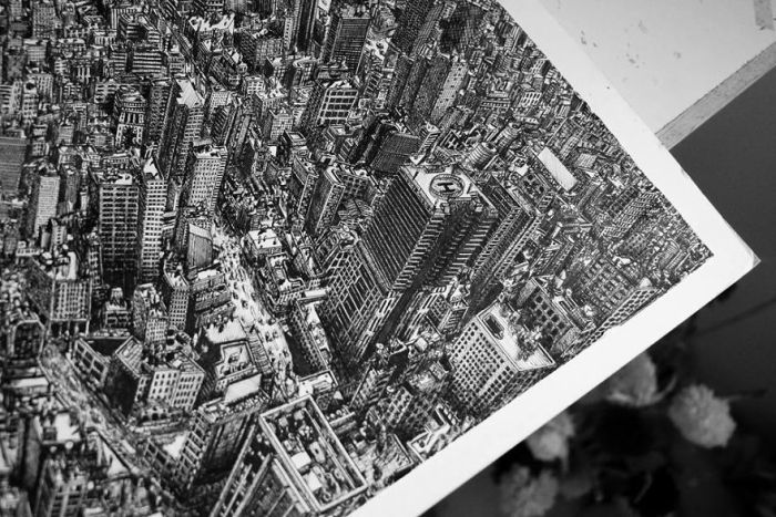Incredible Drawing Of New York City (10 pics)