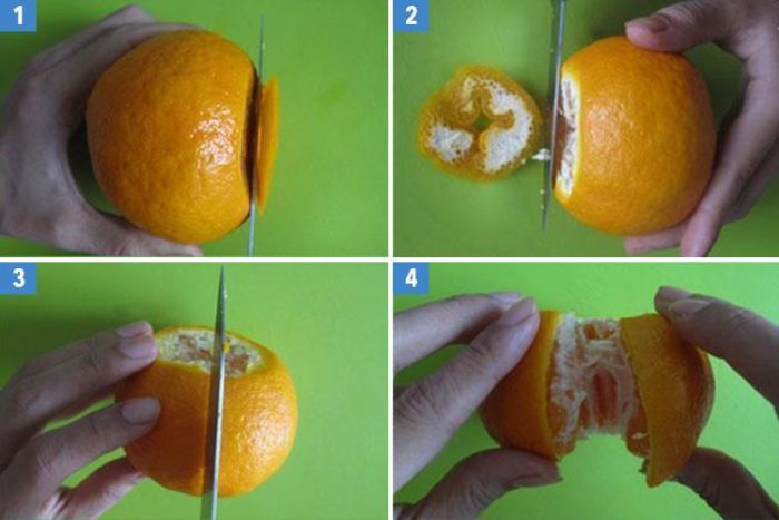 Easy Way To Peel Orange (2 pics)