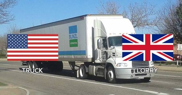 The Difference Between British And American English (20 pics)