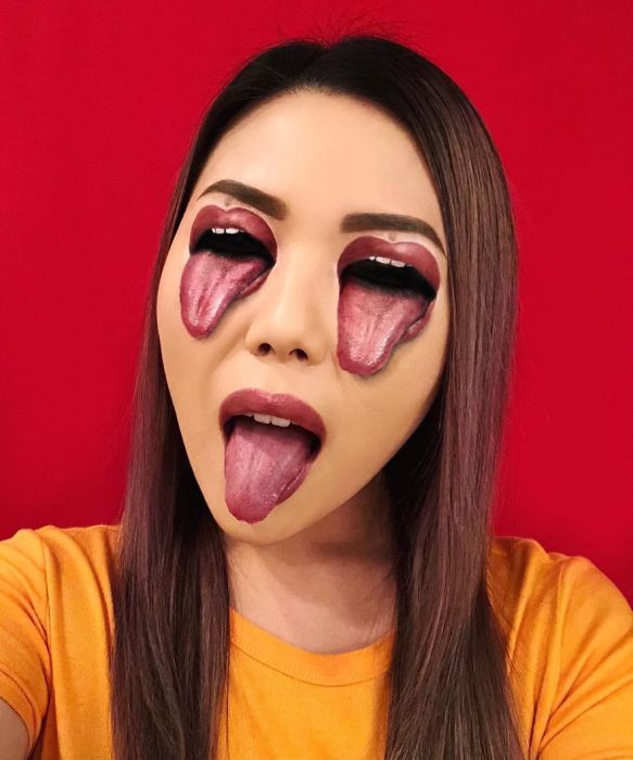 This Woman Creates Optical Illusions With Makeup (27 pics)