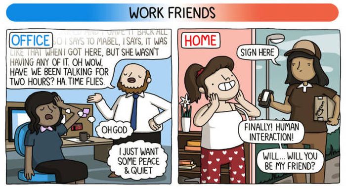 Working At Home Vs Working At The Office (8 pics)