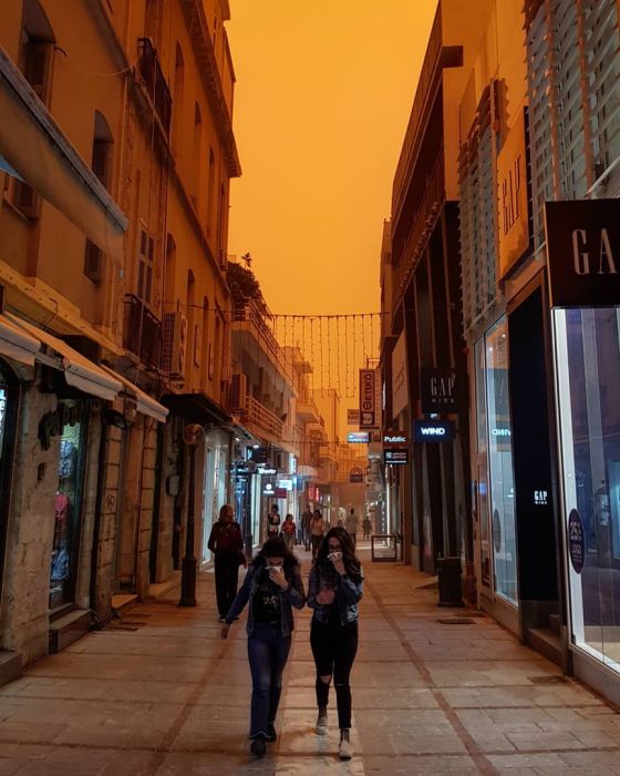African Dust Hits The island of Crete (8 pics)