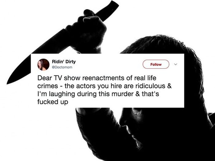 Funny Tweets About True Crime TV (25 pics)