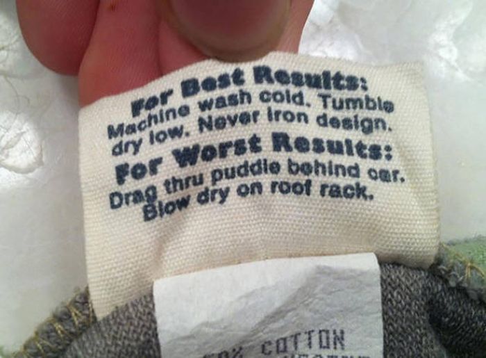 Funny Clothing Labels (27 pics)
