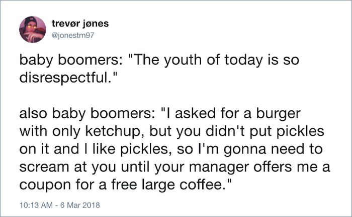 Millennials vs. Baby Boomers (20 pics)