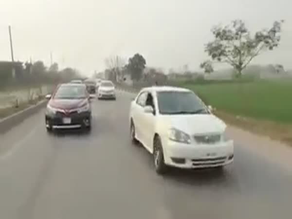 Another Corolla Accident In Pakistan Wedding