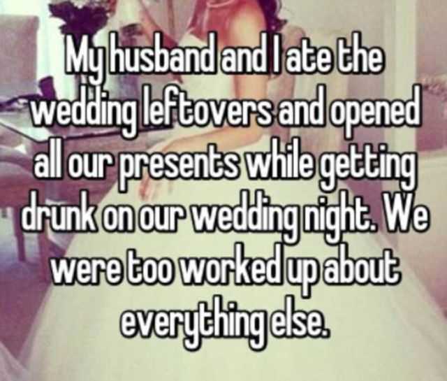 Brides Reveal Why They Didn't Have Sex On Their Wedding Night (16 pics)