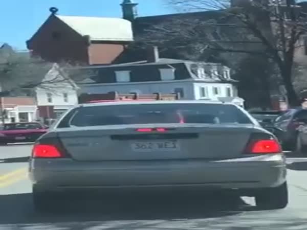Guy Pranks His Girlfriend By Making The Car Horn Honk When She Breaks